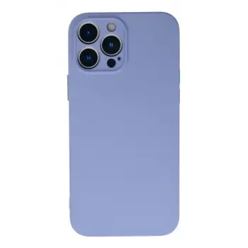 Newface Apple iPhone 13 Pro Max Kılıf Nano içi Kadife Silikon - Lila