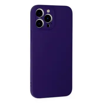 Newface iPhone 13 Pro Max Kılıf Nano içi Kadife Silikon - Mor