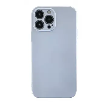Newface Apple iPhone 13 Pro Max Kılıf Nano içi Kadife Silikon - Sky Blue