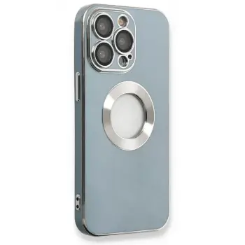 Newface Apple iPhone 13 Pro Max Kılıf Store Silikon - Sierra Blue