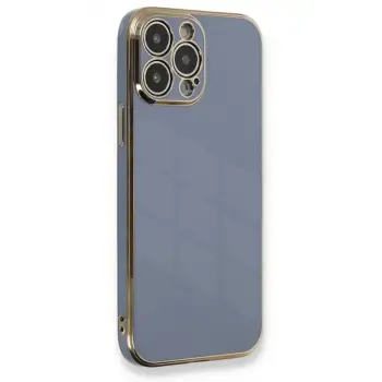 Newface Apple iPhone 13 Pro Max Kılıf Volet Silikon - Mavi