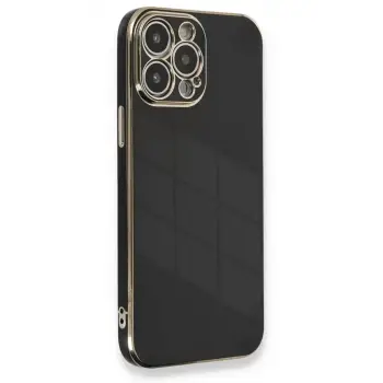 Newface Apple iPhone 13 Pro Max Kılıf Volet Silikon - Siyah