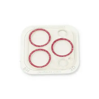 Newface iPhone 13 Pro Max Shine Kamera Lens Koruma Cam - Pembe