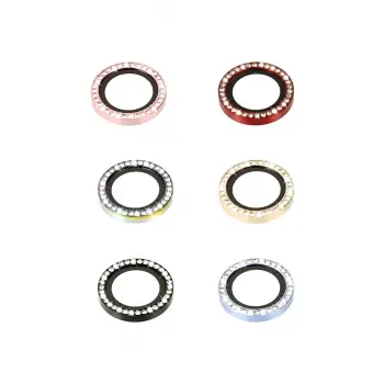 Newface iPhone 14 Diamond Kamera Lens - Pembe