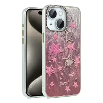 Newface Apple iPhone 14 Kılıf Blade Aynalı Desenli Kapak - Desen 7