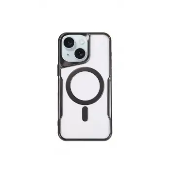 Newface Apple iPhone 14 Kılıf Boyi Magsafe Silikon Kapak - Siyah