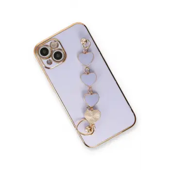 Newface iPhone 14 Kılıf Esila Silikon - Lila