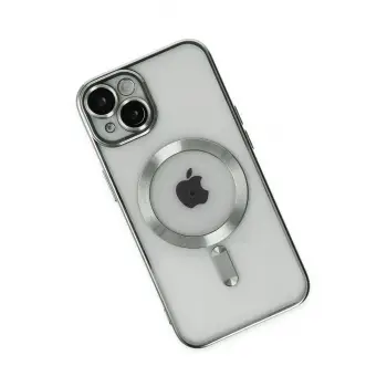 Newface iPhone 14 Kılıf Kross Magneticsafe Kapak - Gümüş