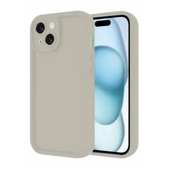 Newface Apple iPhone 14 Kılıf Viera Silikon - Krem
