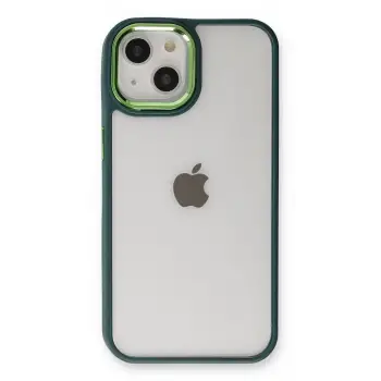 Newface iPhone 14 Plus Kılıf Dora Kapak - Haki Yeşil