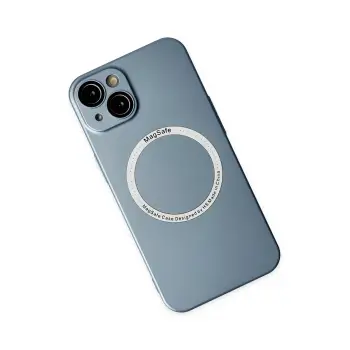 Newface iPhone 14 Plus Kılıf Jack Magneticsafe Lens Silikon - Sierra Blue