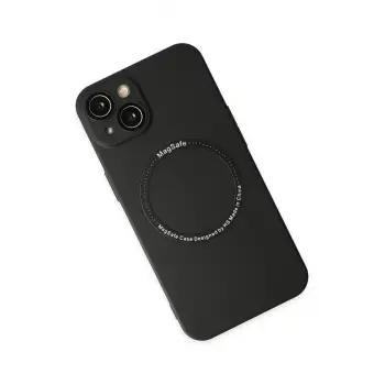 Newface iPhone 14 Plus Kılıf Jack Magneticsafe Lens Silikon - Siyah
