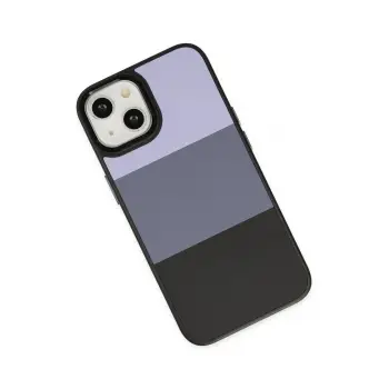 Newface iPhone 14 Plus Kılıf King Kapak - Lila-Siyah