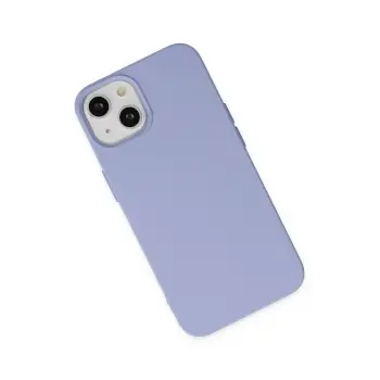 Newface iPhone 14 Plus Kılıf Nano içi Kadife Silikon - Lila