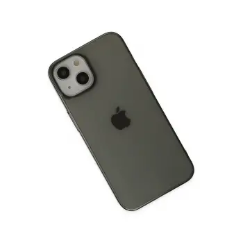 Newface iPhone 14 Plus Kılıf Pc Sert Şeffaf Kapak - Siyah