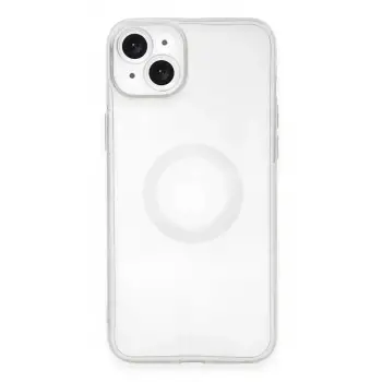 Newface Apple iPhone 14 Plus Kılıf Santa Lens Silikon - Şeffaf