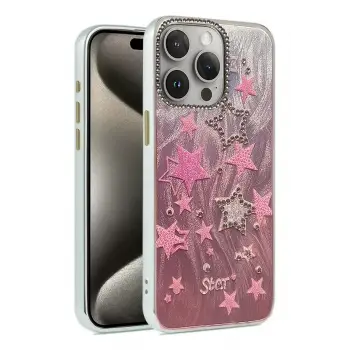Newface Apple iPhone 14 Pro Kılıf Blade Aynalı Desenli Kapak - Desen 7