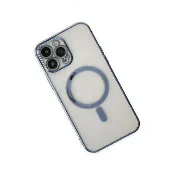 Newface iPhone 14 Pro Kılıf Magneticsafe Lazer Silikon - Sierra Blue
