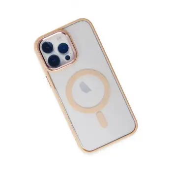 Newface iPhone 14 Pro Kılıf Room Magneticsafe Silikon - Pudra