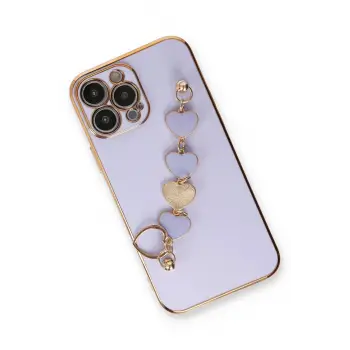 Newface iPhone 14 Pro Max Kılıf Esila Silikon - Lila