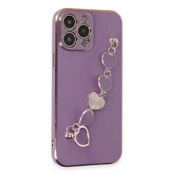 Newface iPhone 14 Pro Max Kılıf Esila Silikon - Mor