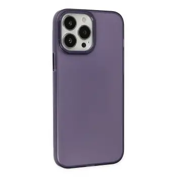 Newface iPhone 14 Pro Max Kılıf Modos Metal Kapak - Mor