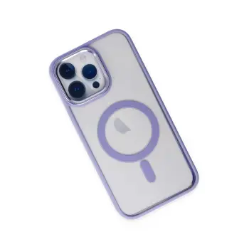 Newface iPhone 14 Pro Max Kılıf Room Magneticsafe Silikon - Lila