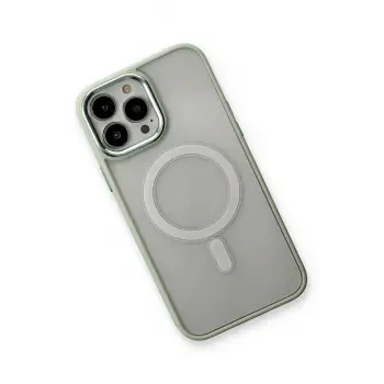 Newface iPhone 14 Pro Max Kılıf Room Magneticsafe Silikon - Su Yeşili