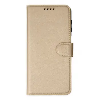 Newface iPhone 14 Pro Max Kılıf Trend S Plus Kapaklı Kılıf - Gold
