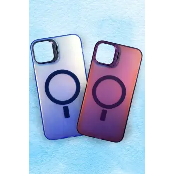 Newface iPhone 14 Pro Max Primera Magsafe Standlı Kapak - Lacivert