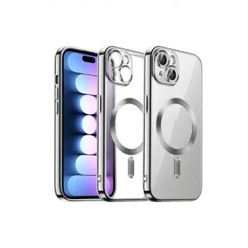 Newface Apple iPhone 15 Kılıf Kross Magneticsafe Kapak - Gümüş