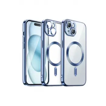 Newface iPhone 15 Kılıf Kross Magneticsafe Kapak - Sierra Blue