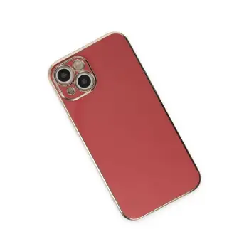 Newface iPhone 15 Kılıf Volet Silikon - Kırmızı