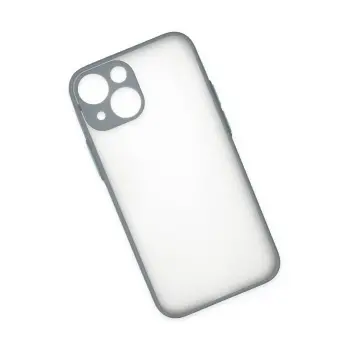 Newface iPhone 15 Plus Kılıf Montreal Silikon Kapak - Gri