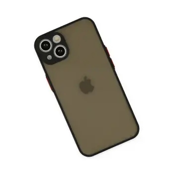 Newface iPhone 15 Plus Kılıf Montreal Silikon Kapak - Siyah