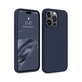 Newface iPhone 15 Pro Kılıf First Silikon - Lacivert