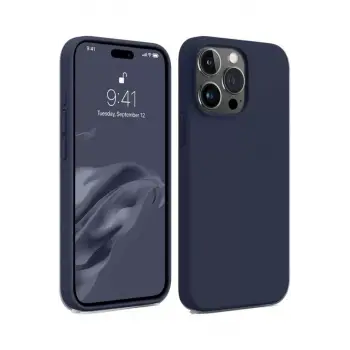 Newface Apple iPhone 15 Pro Kılıf First Silikon - Lacivert