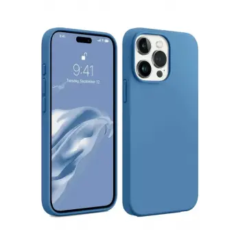 Newface Apple iPhone 15 Pro Kılıf First Silikon - Mavi