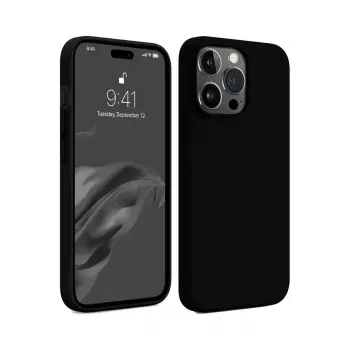 Newface iPhone 15 Pro Kılıf First Silikon - Siyah