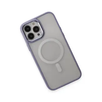 Newface Apple iPhone 15 Pro Kılıf Room Magneticsafe Silikon - Lila