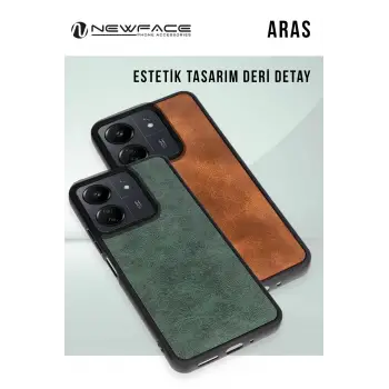 Newface iPhone 15 Pro Max Kılıf Aras Deri Kapak - Lacivert