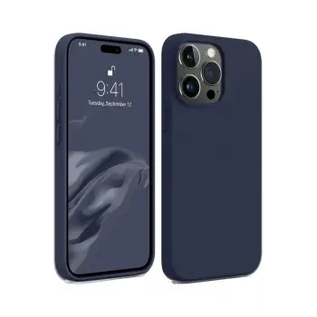 Newface iPhone 15 Pro Max Kılıf First Silikon - Lacivert