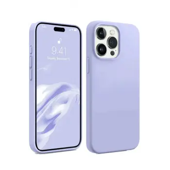 Newface iPhone 15 Pro Max Kılıf First Silikon - Lila