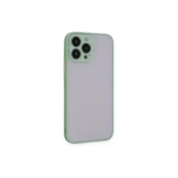 Newface iPhone 15 Pro Max Kılıf Montreal Silikon Kapak - Açık Yeşil