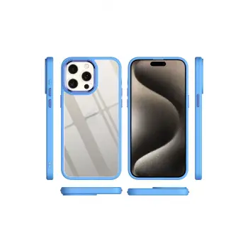 Newface Apple iPhone 15 Pro Max Kılıf Power Silikon - Lila