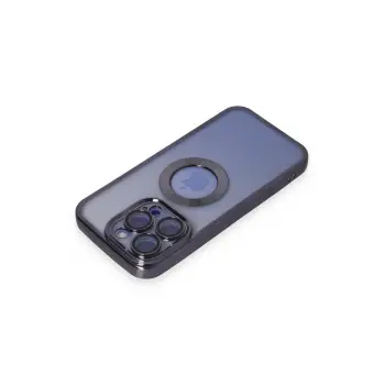 Newface Apple iPhone 15 Pro Max Kılıf Slot Silikon - Mor