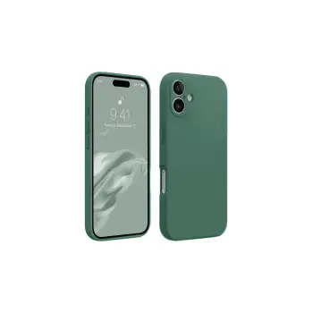Newface iPhone 16 Kılıf First Silikon - Koyu Yeşil