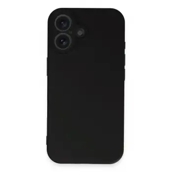 Newface iPhone 16 Kılıf First Silikon - Siyah