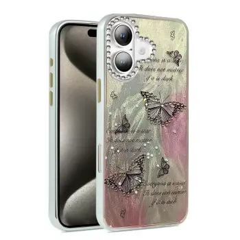 Newface Apple iPhone 16 Plus Kılıf Blade Aynalı Desenli Kapak - Desen 6