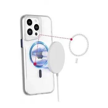 Newface iPhone 16 Plus Kılıf PC Poso Magsafe Kapak - Şeffaf